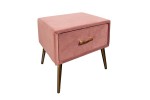 Bedside table Famous velvet dusky pink
