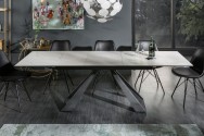 PLUTO - 180-230cm matbord i keramiskt marmorutseende