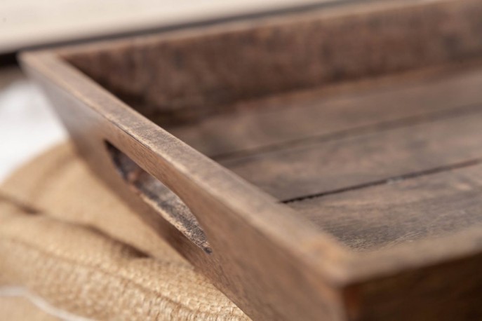 Wooden tray mango 44cm brown