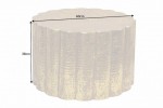 Coffee table Liquid Line 60cm aluminum gold