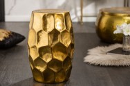 Side table Organic Orient 30cm aluminum gold