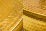 Coffee table Orient Storage 70cm aluminum gold