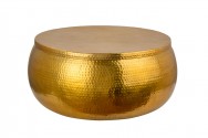 Coffee table Orient Storage 70cm aluminum gold