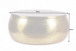 Coffee table Orient Storage 70cm aluminum gold