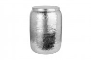 Side table Orient Storage 35cm aluminum silver