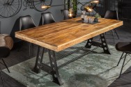 Dining table Industrial 200cm Mango 90mm natural