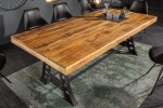 Dining table Industrial 200cm Mango 90mm natural