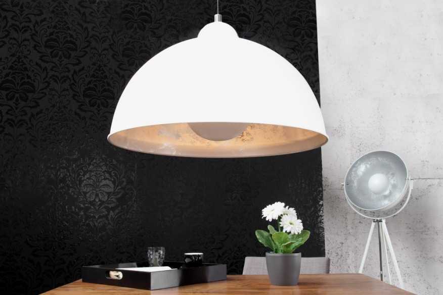 Hängeleuchte Studio weiss silber