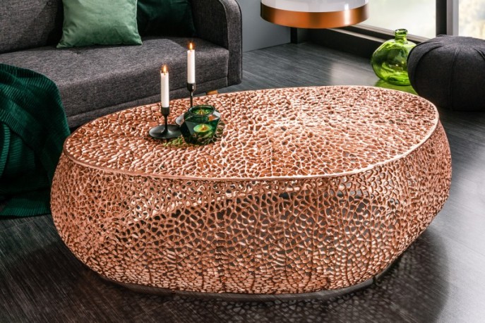 LEVA – 122cm soffbord i koppar