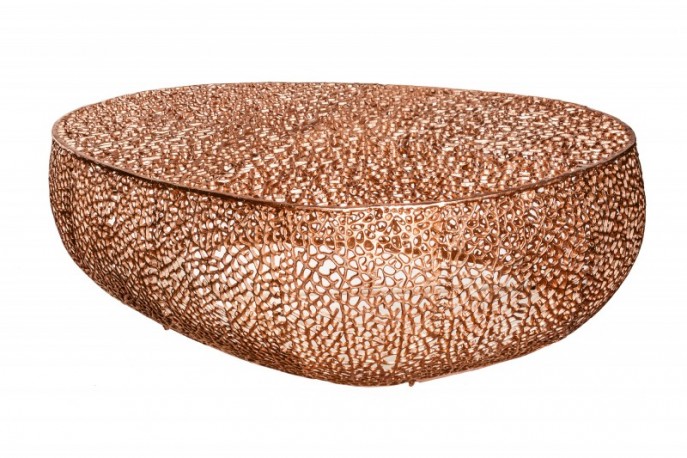 LEVA – 122cm soffbord i koppar