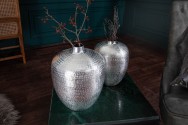 Vase Oriental set of 2 silver