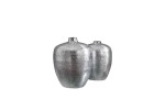 Vase Oriental set of 2 silver