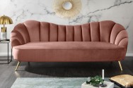 Sofa Arielle 220cm velvet dusky pink