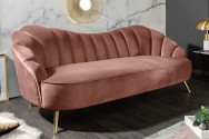 Sofa Arielle 220cm velvet dusky pink