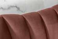 Sofa Arielle 220cm velvet dusky pink