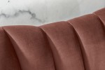 Sofa Arielle 220cm velvet dusky pink