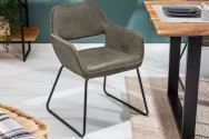 Chair Mustang microfibre antique taupe
