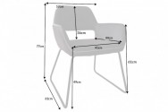 Chair Mustang microfibre antique taupe