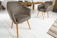 Chair Supreme microfiber vintage taupe