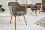 Chair Supreme microfiber vintage taupe