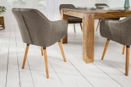 Chair Supreme microfiber vintage taupe