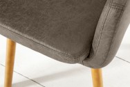 Chair Supreme microfiber vintage taupe