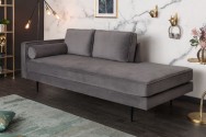 Recamiere Diva 196cm velvet gray