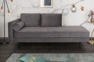 Recamiere Diva 196cm velvet gray