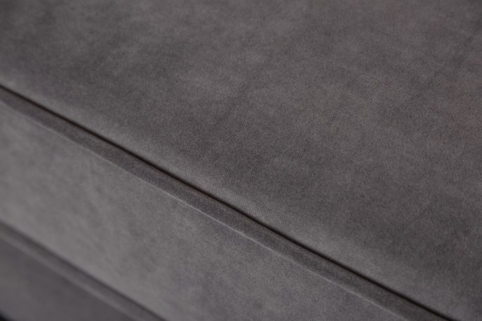 Recamiere Diva 196cm velvet gray