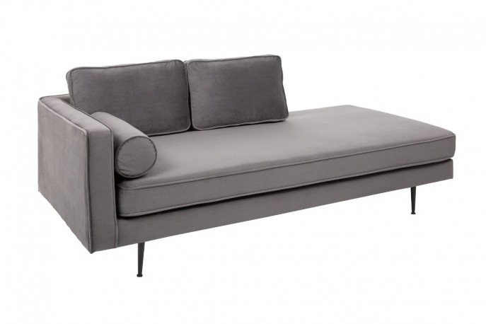 Recamiere Diva 196cm velvet gray