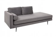 Recamiere Diva 196cm velvet gray