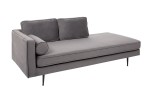 Recamiere Diva 196cm velvet gray