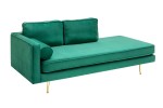 Recamiere Diva 196cm velvet emerald green