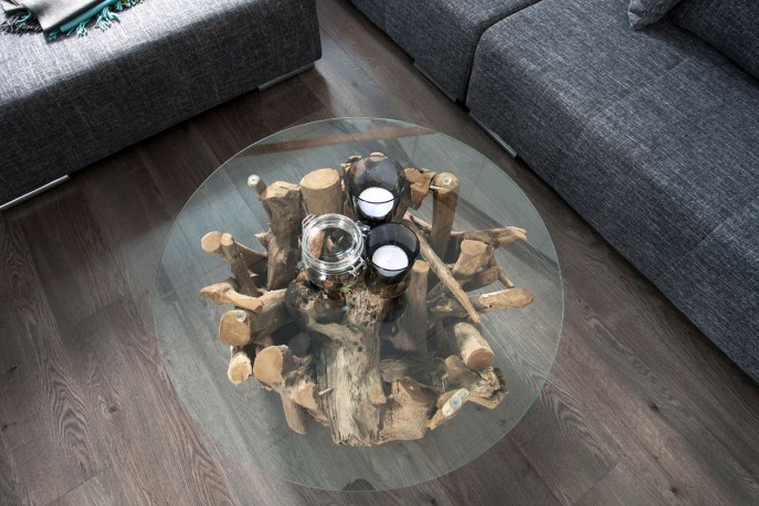 Glass plate for coffee tables Ø 60cm