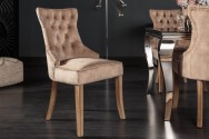 Castle chair velvet coffee comfort handle