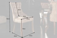 Castle chair velvet coffee comfort handle