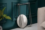 Side table Noble I 35cm marble white silver
