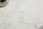 Side table Noble I 35cm marble white silver