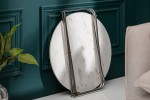 Coffee table Noble 62cm marble white silver