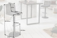 WIEN - barstol i sammetsgrått