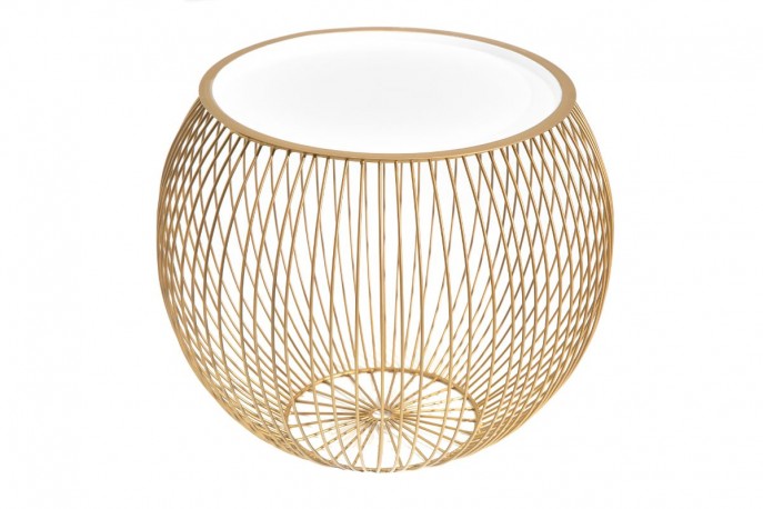 Coffee table Storage II 51cm gold white