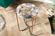Side table Noble I 35cm agate blue gold
