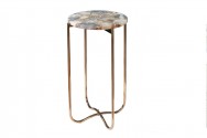 Side table Noble I 35cm agate blue gold