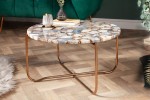 Coffee table Noble 62cm agate blue gold