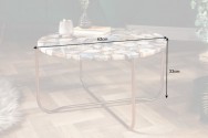 Coffee table Noble 62cm agate blue gold
