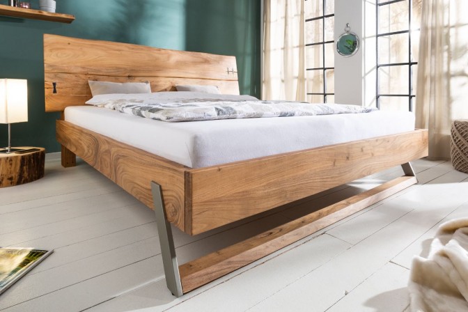 Mammut bed 180x200cm natural acacia 2