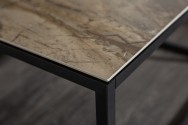 Coffee table symbiosis 75cm marble look ceramic