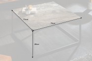 Coffee table symbiosis 75cm marble look ceramic
