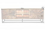 TV Lowboard Wood Art 145cm Mango
