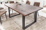 Dining table Wotan II 160cm acacia teak gray